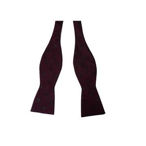 Ryan Seacrest burgudy glitter polka dot bow tie ne